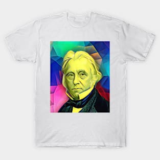 Thomas Babington Macaulay Colourful Portrait | Thomas Babington Macaulay Artwork 7 T-Shirt